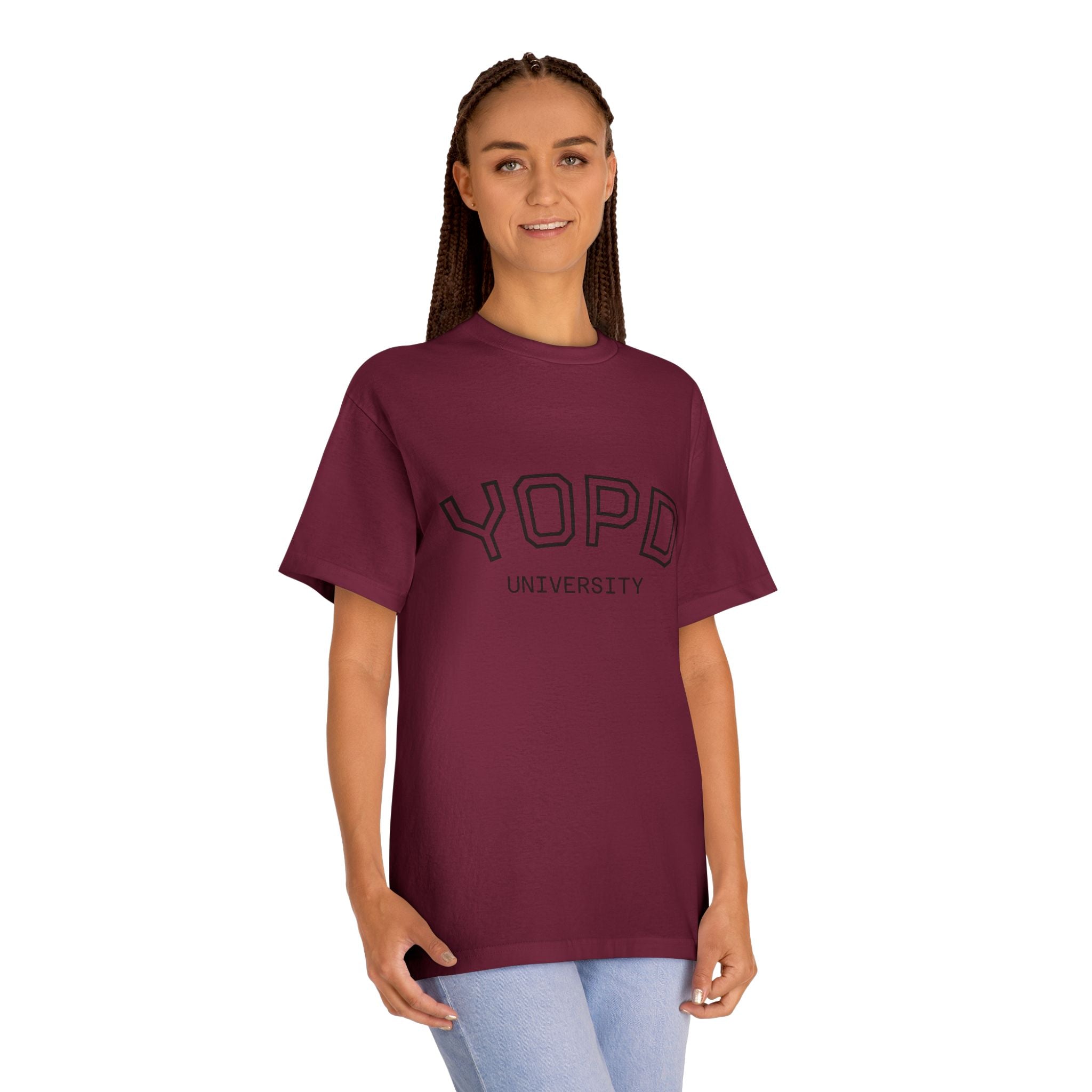 YOPD University Tee - College-Style Vintage Campus Shirt