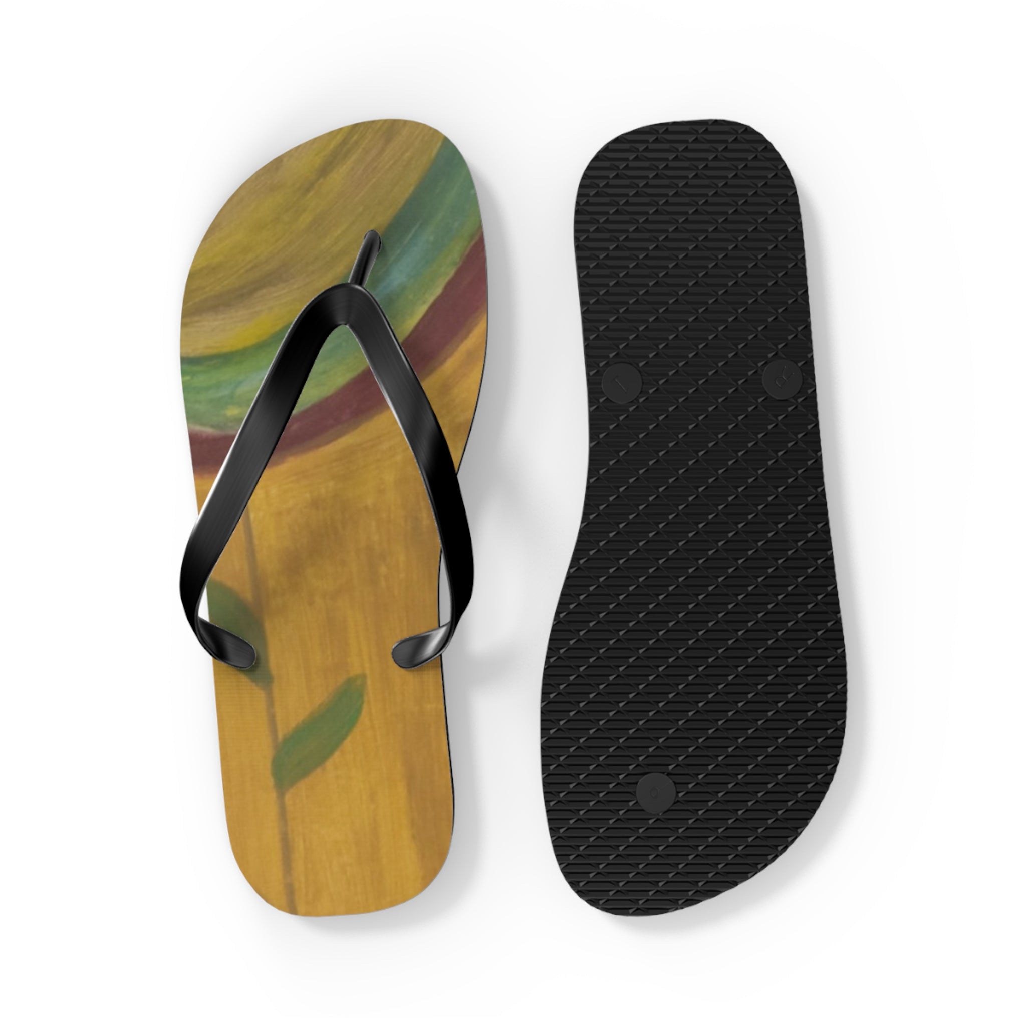 Trendy Artistic Flip Flops | Summer Vibes | Beachwear | Gift for Her | Unique Sandals | Vacation Essential