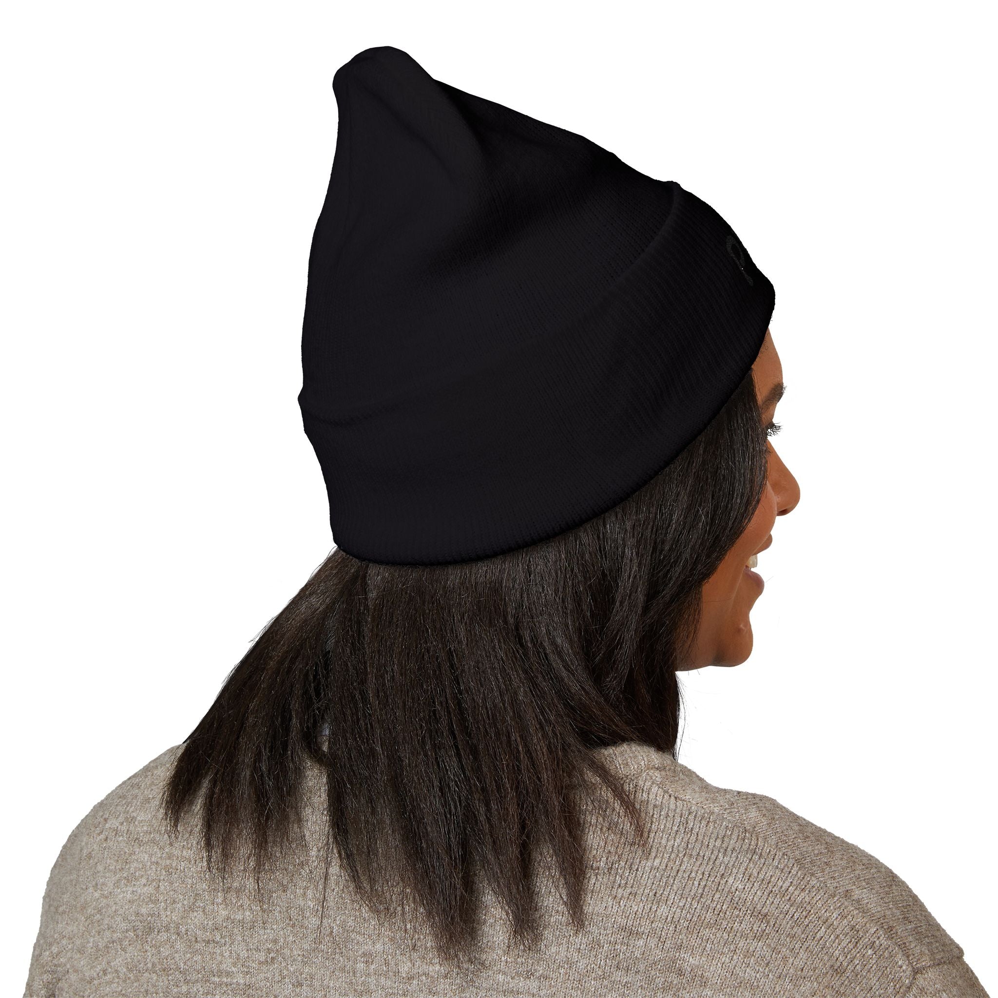 Embroidered 'PL2M' ( Parkinson's Looks Like Me) Cuffed Beanie - Classic Knit Winter Hat