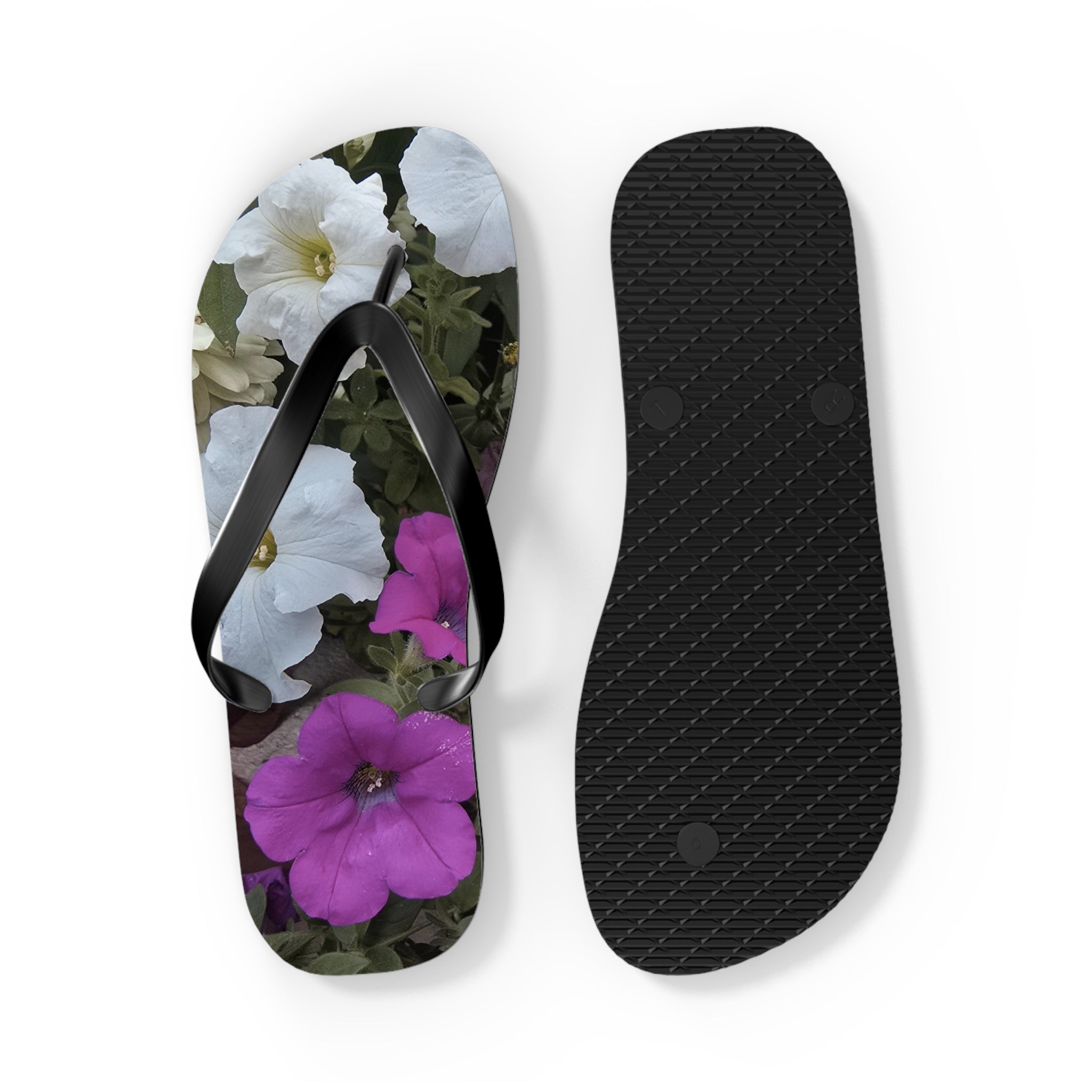 Floral Flip Flops | Summer Beach Sandals, Vacation Footwear, Garden Party Shoes, Boho Style Footwear, Gift for Her