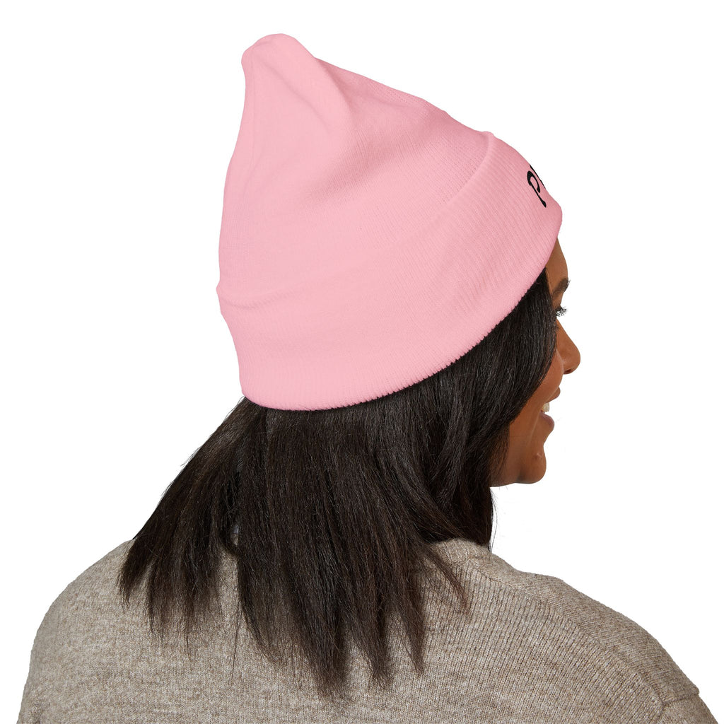 Embroidered 'PL2M' ( Parkinson's Looks Like Me) Cuffed Beanie - Classic Knit Winter Hat