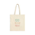 Cotton Canvas Tote Bag | YOPD is in the HOUSE! | Eco-Friendly Shopper, Gift for Cat Lovers, Daily Use, Stylish Carryall, Minimalist Tote