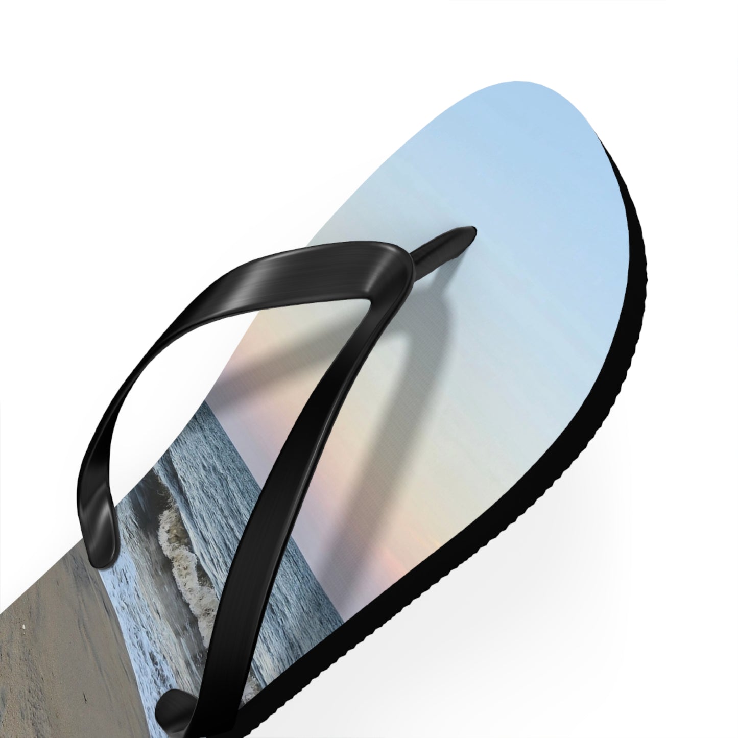 Beach Sunset Flip Flops, Summer Sandals, Vacation Footwear, Ocean Vibe Slippers, Pool Party Essentials