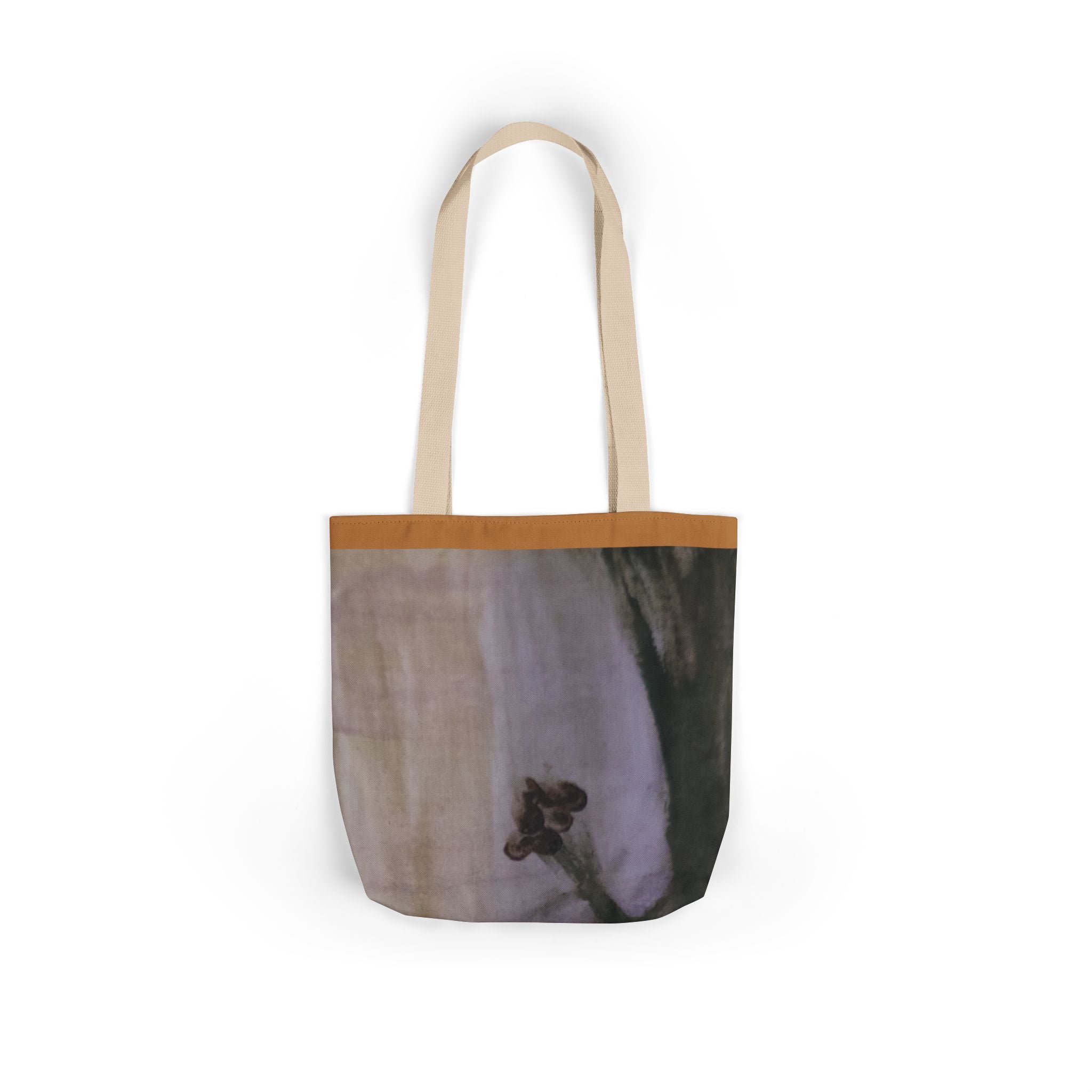 Floral Print Canvas Tote Bag with 5-Color Straps, Eco-Friendly Grocery Bags, Stylish Beach Tote, Reusable Shopping Bag, Gift for Her