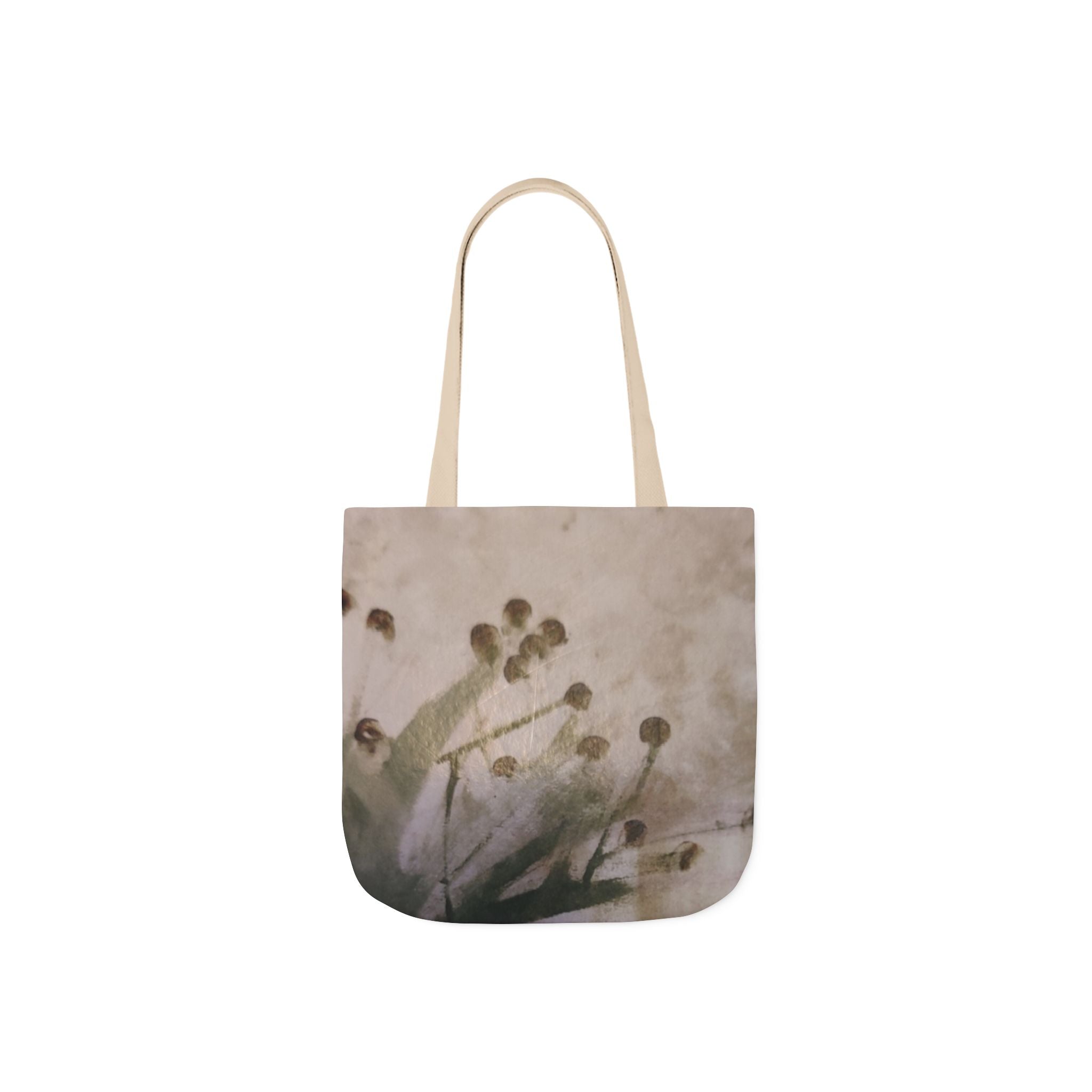 Floral Print Canvas Tote Bag with 5-Color Straps, Eco-Friendly Grocery Bags, Stylish Beach Tote, Reusable Shopping Bag, Gift for Her