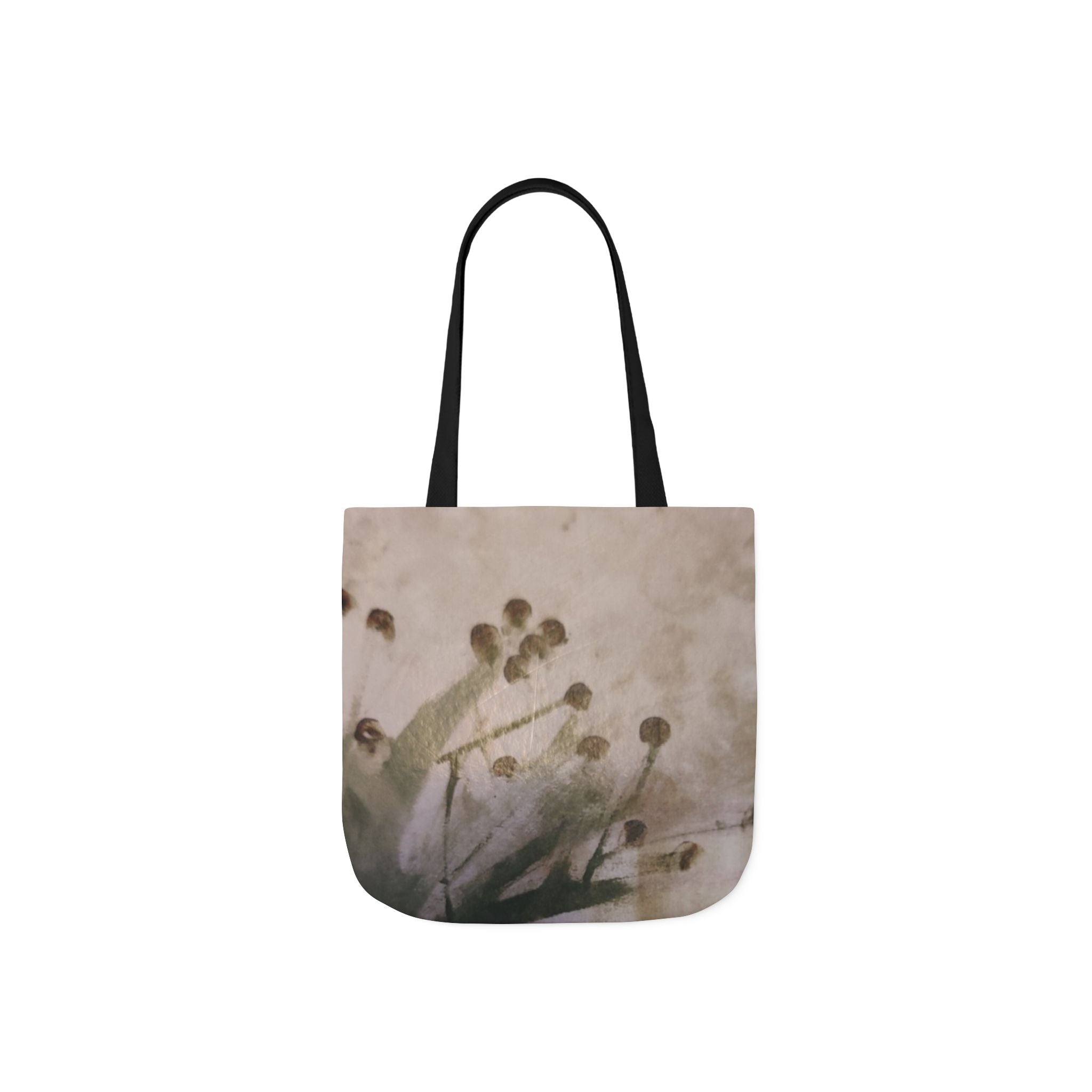 Floral Print Canvas Tote Bag with 5-Color Straps, Eco-Friendly Grocery Bags, Stylish Beach Tote, Reusable Shopping Bag, Gift for Her