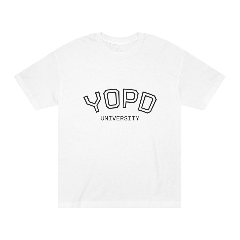 YOPD University Tee - College-Style Vintage Campus Shirt