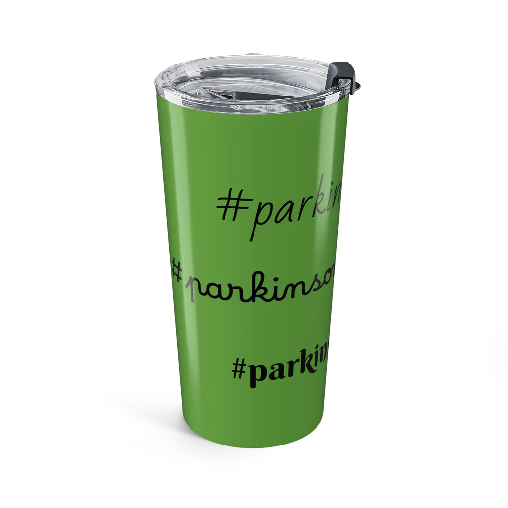 Parkinson's Journey Insulated Tumbler 20oz, Motivational Drinkware, Awareness Gift, Supportive Mug, Green Travel Tumbler, Inspirational Cup