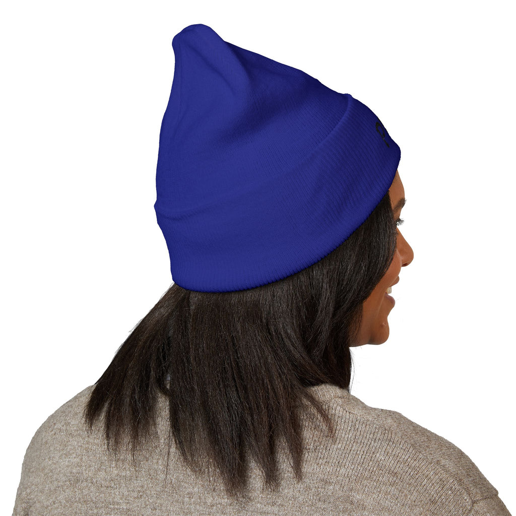 Embroidered 'PL2M' ( Parkinson's Looks Like Me) Cuffed Beanie - Classic Knit Winter Hat
