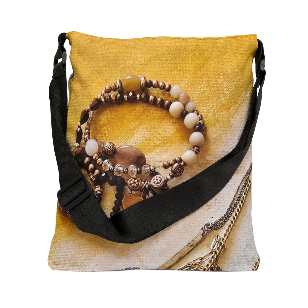 Vintage Jewelry Tote Bag — Adjustable Shoulder Tote