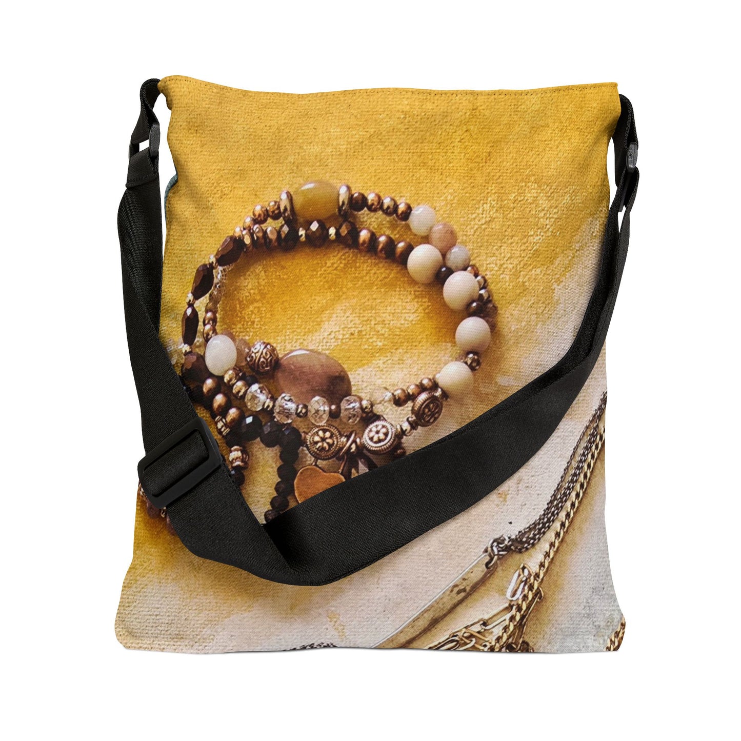 Vintage Jewelry Tote Bag — Adjustable Shoulder Tote