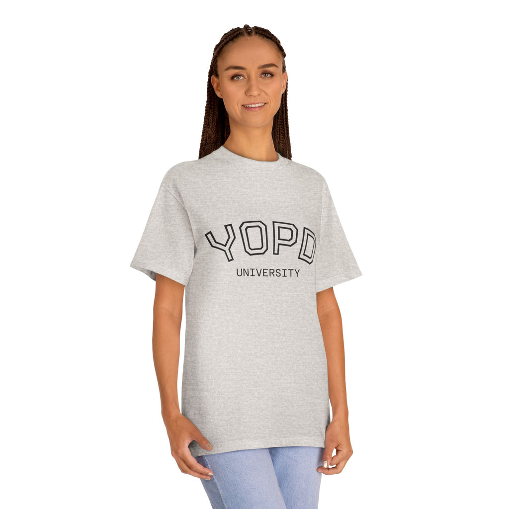 YOPD University Tee - College-Style Vintage Campus Shirt
