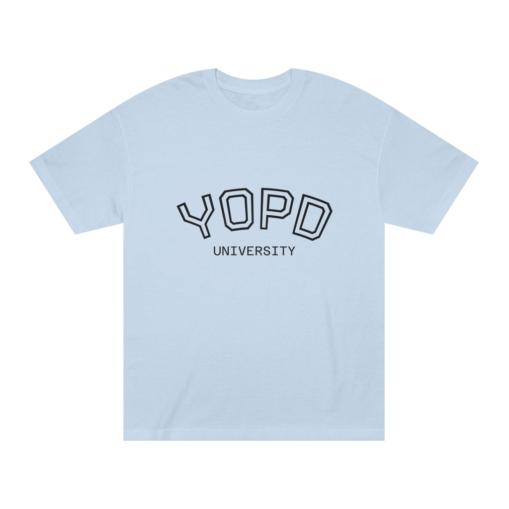 YOPD University Tee - College-Style Vintage Campus Shirt