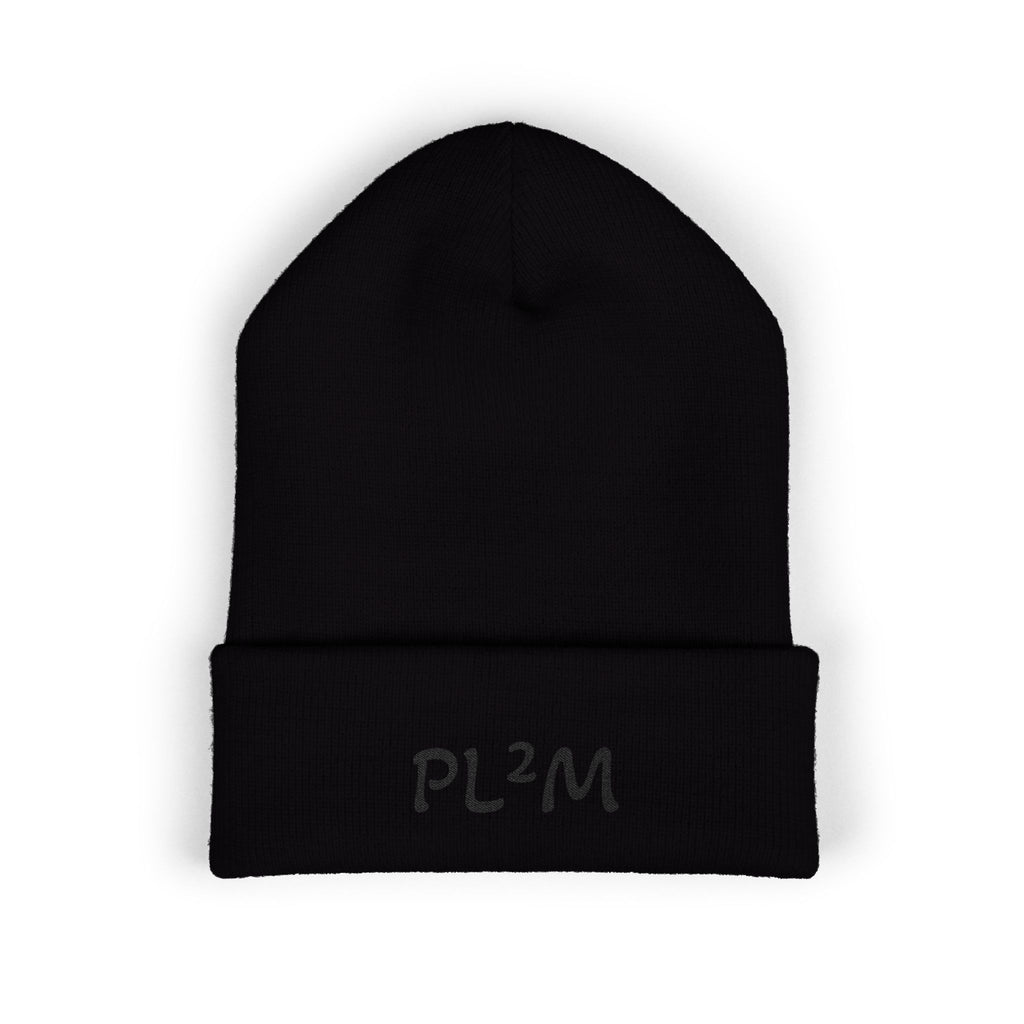 Embroidered 'PL2M' ( Parkinson's Looks Like Me) Cuffed Beanie - Classic Knit Winter Hat