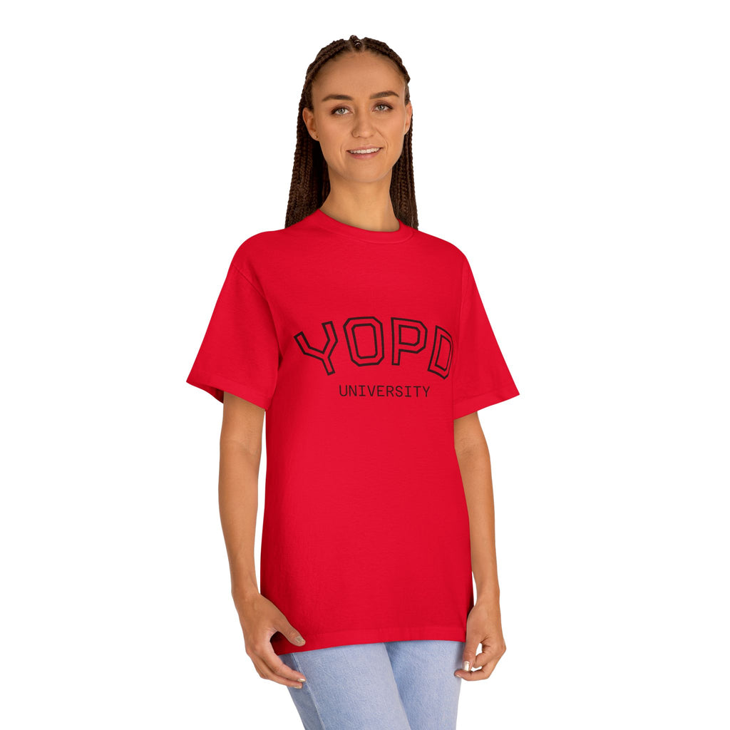 YOPD University Tee - College-Style Vintage Campus Shirt