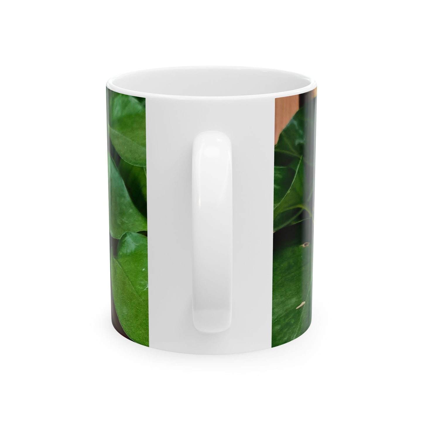 Botanical Greenery Ceramic Mug, Leaves Coffee Cup, Plant Lover Gift, Nature-Themed Drinkware, Eco-Friendly, Home Decor