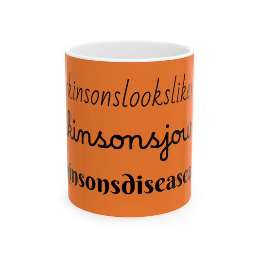 Inspirational Parkinson's Awareness Ceramic Mug | Motivational Coffee Cup | Gift for Caregivers, Supporters, and Awareness Advocates
