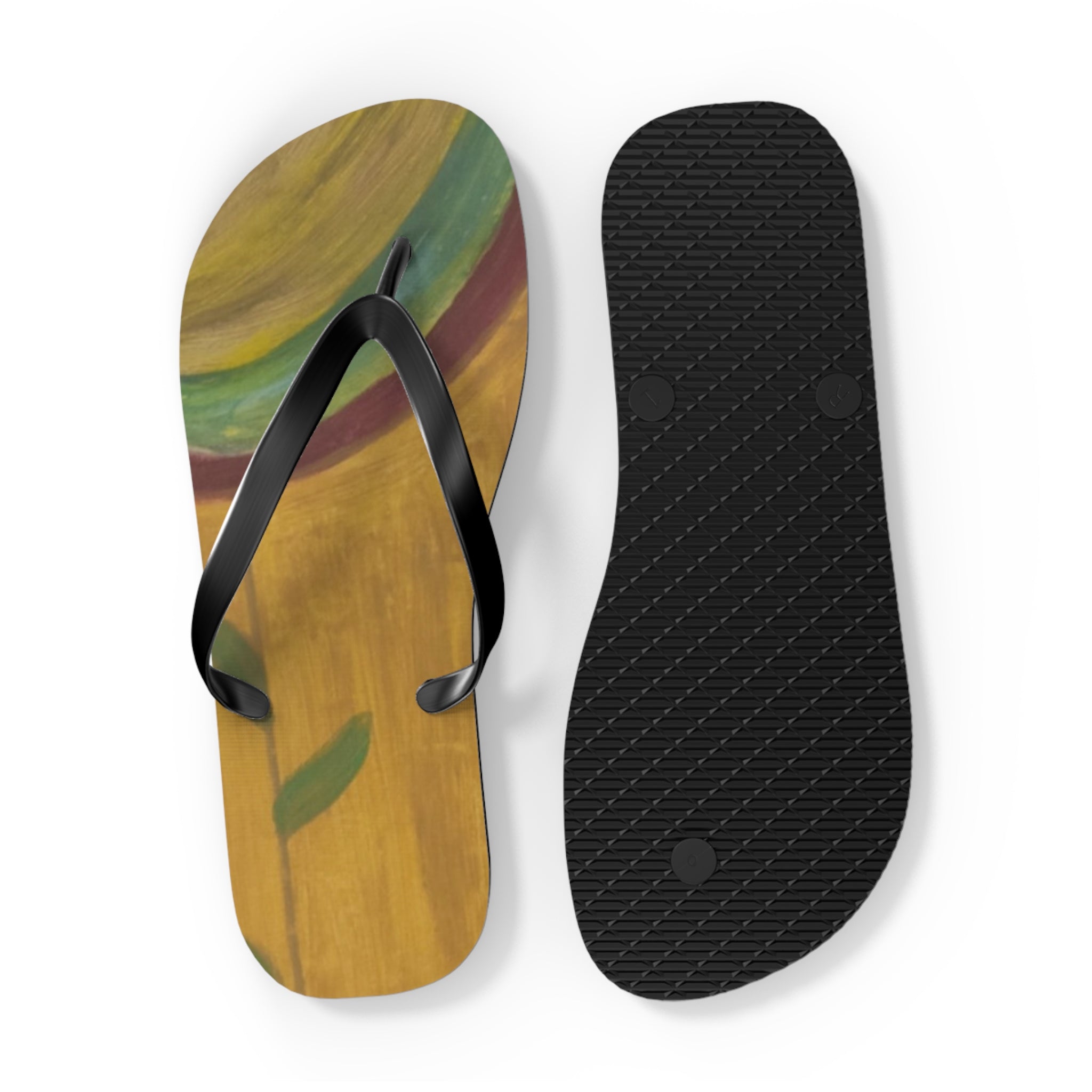 Trendy Artistic Flip Flops | Summer Vibes | Beachwear | Gift for Her | Unique Sandals | Vacation Essential