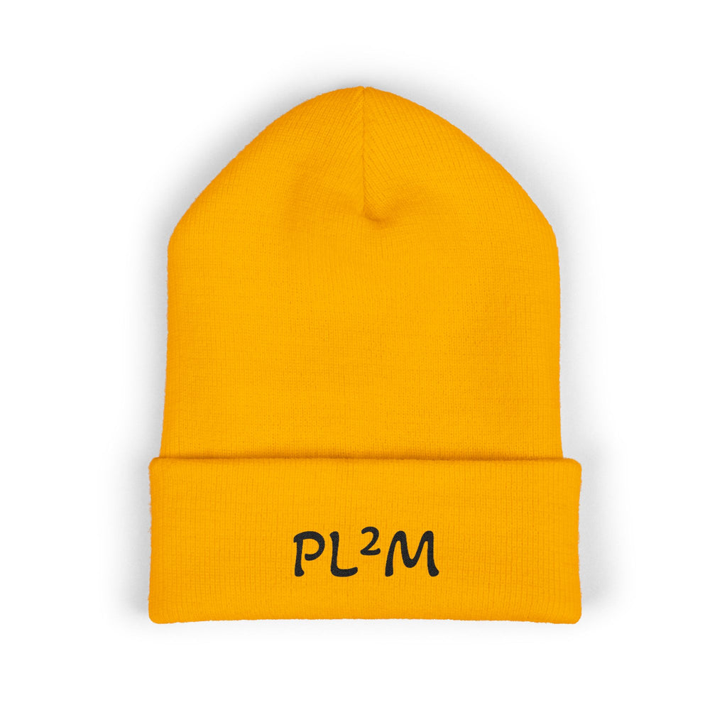 Embroidered 'PL2M' ( Parkinson's Looks Like Me) Cuffed Beanie - Classic Knit Winter Hat