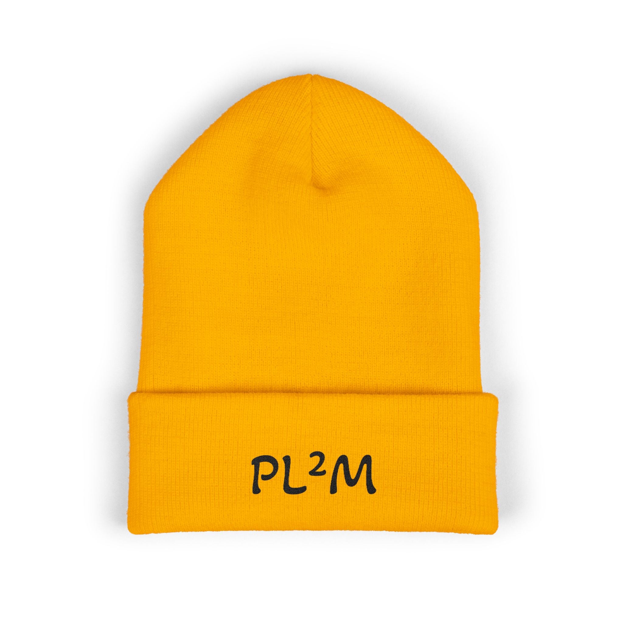 Embroidered 'PL2M' ( Parkinson's Looks Like Me) Cuffed Beanie - Classic Knit Winter Hat