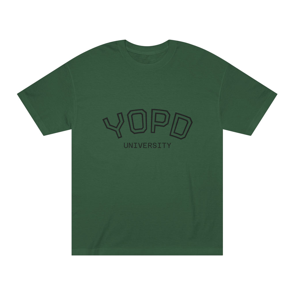 YOPD University Tee - College-Style Vintage Campus Shirt