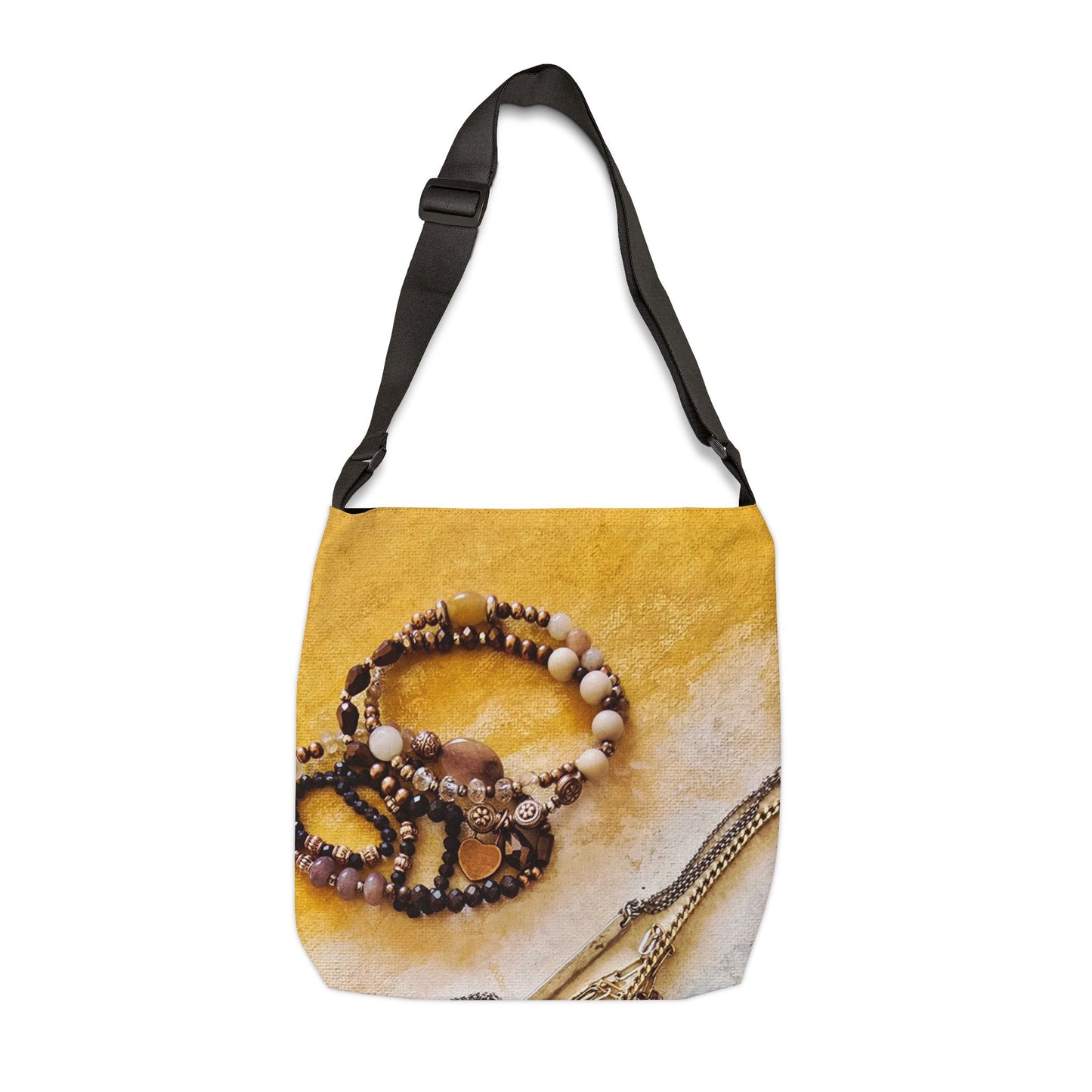 Vintage Jewelry Tote Bag — Adjustable Shoulder Tote