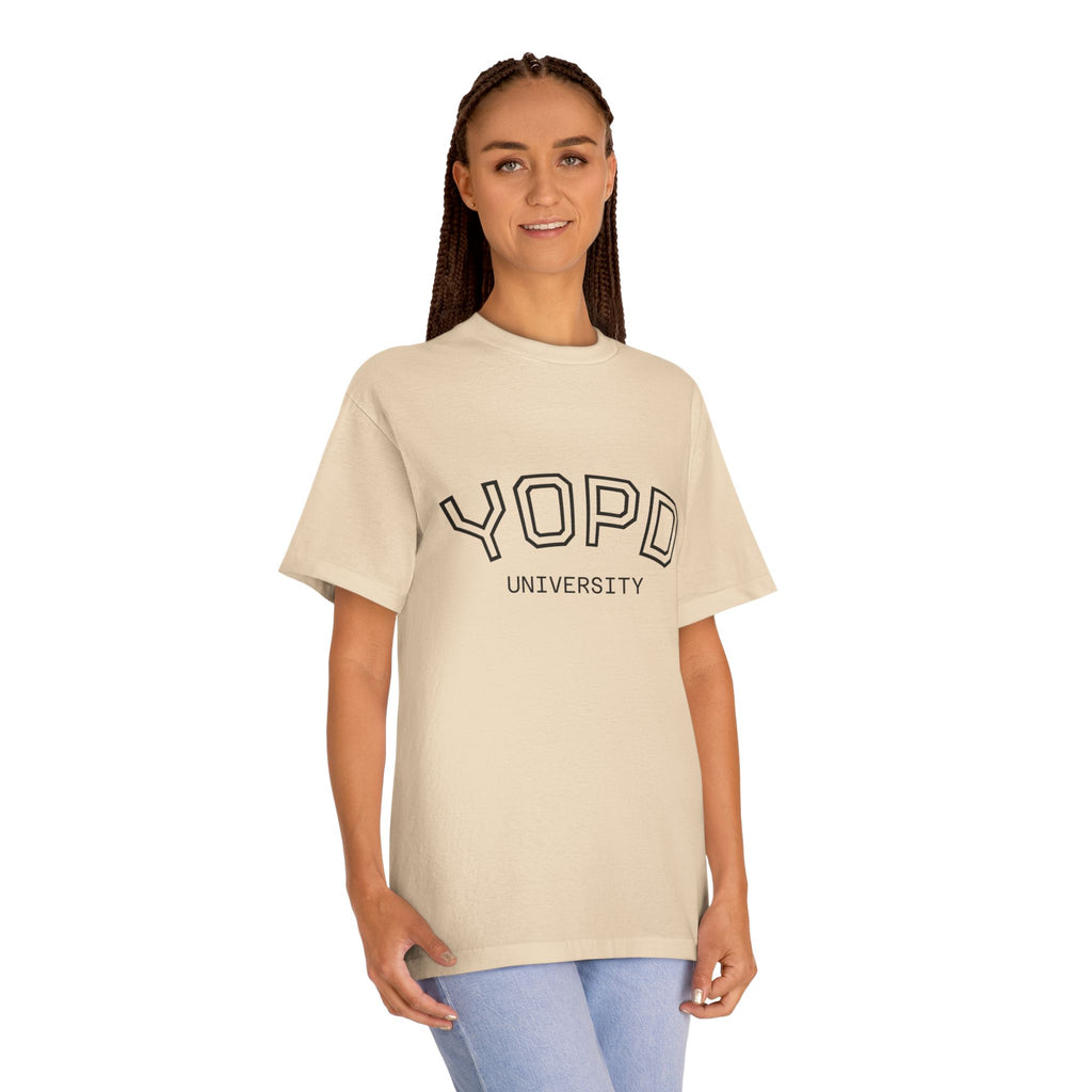 YOPD University Tee - College-Style Vintage Campus Shirt