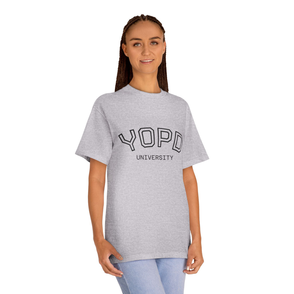 YOPD University Tee - College-Style Vintage Campus Shirt