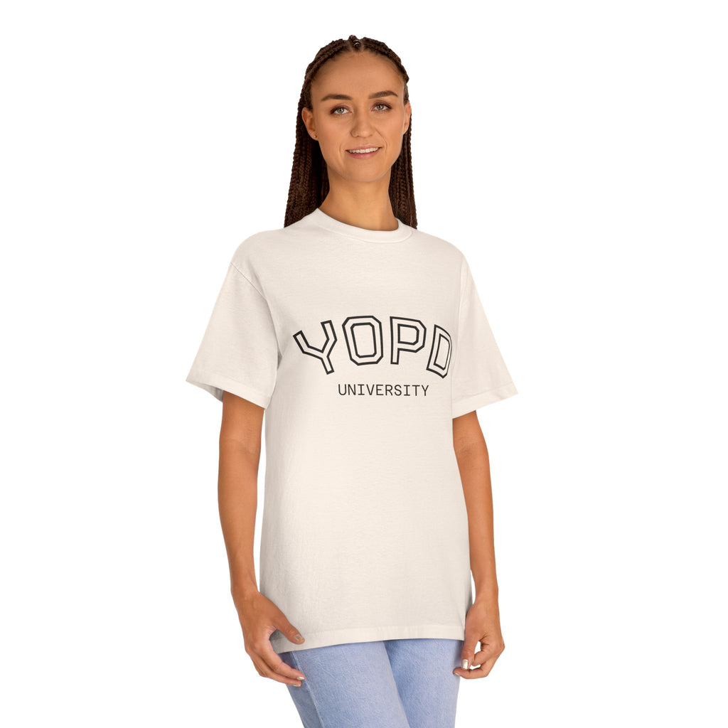 YOPD University Tee - College-Style Vintage Campus Shirt