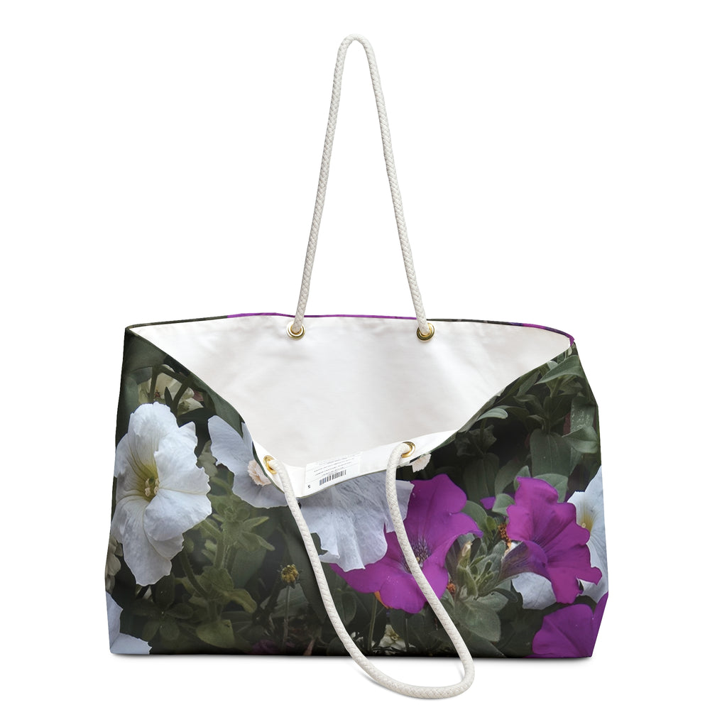 Floral Weekender Bag, Travel Tote, Weekend Getaway, Beach Bag, Floral Luggage, Summer Travel Accessories