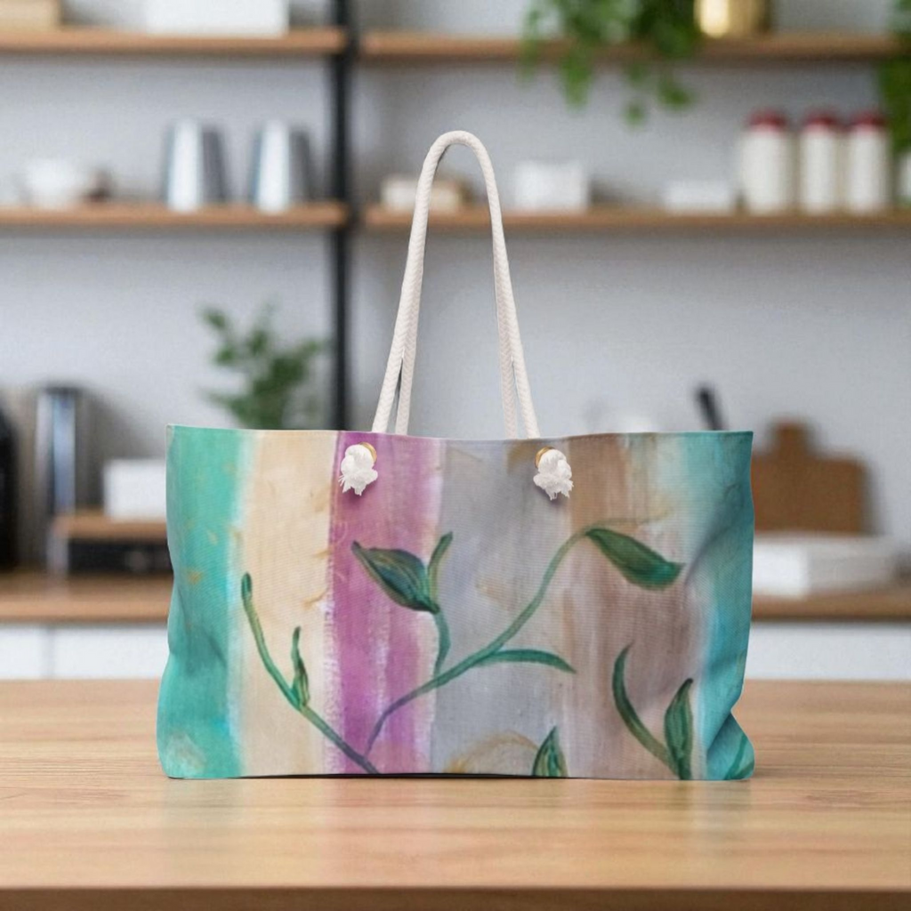 Nature-Inspired Weekender Bag for Travel, Gym, Beach, Gift, Summer Vibes