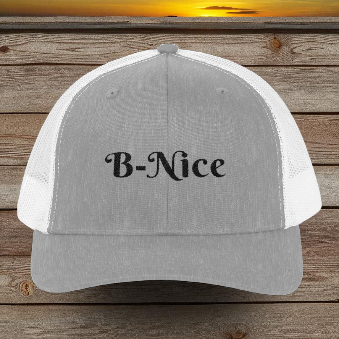 B-Nice Snapback Trucker Cap | Casual Style, Outdoor Fashion, Gift for Him/Her, Summer Accessory, Trendy Headwear