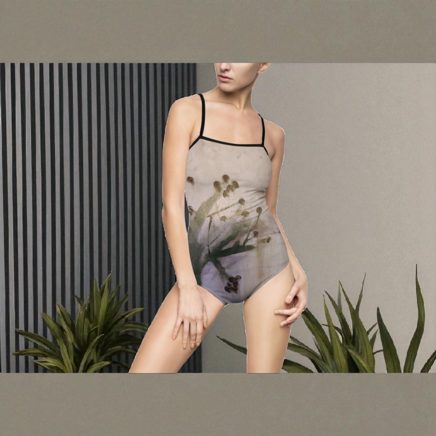 Elegant Floral Women's One-Piece Swimsuit, Summer Beachwear, Pool Party Outfit, Vacation Swimwear, Floral AOP Swim Suit