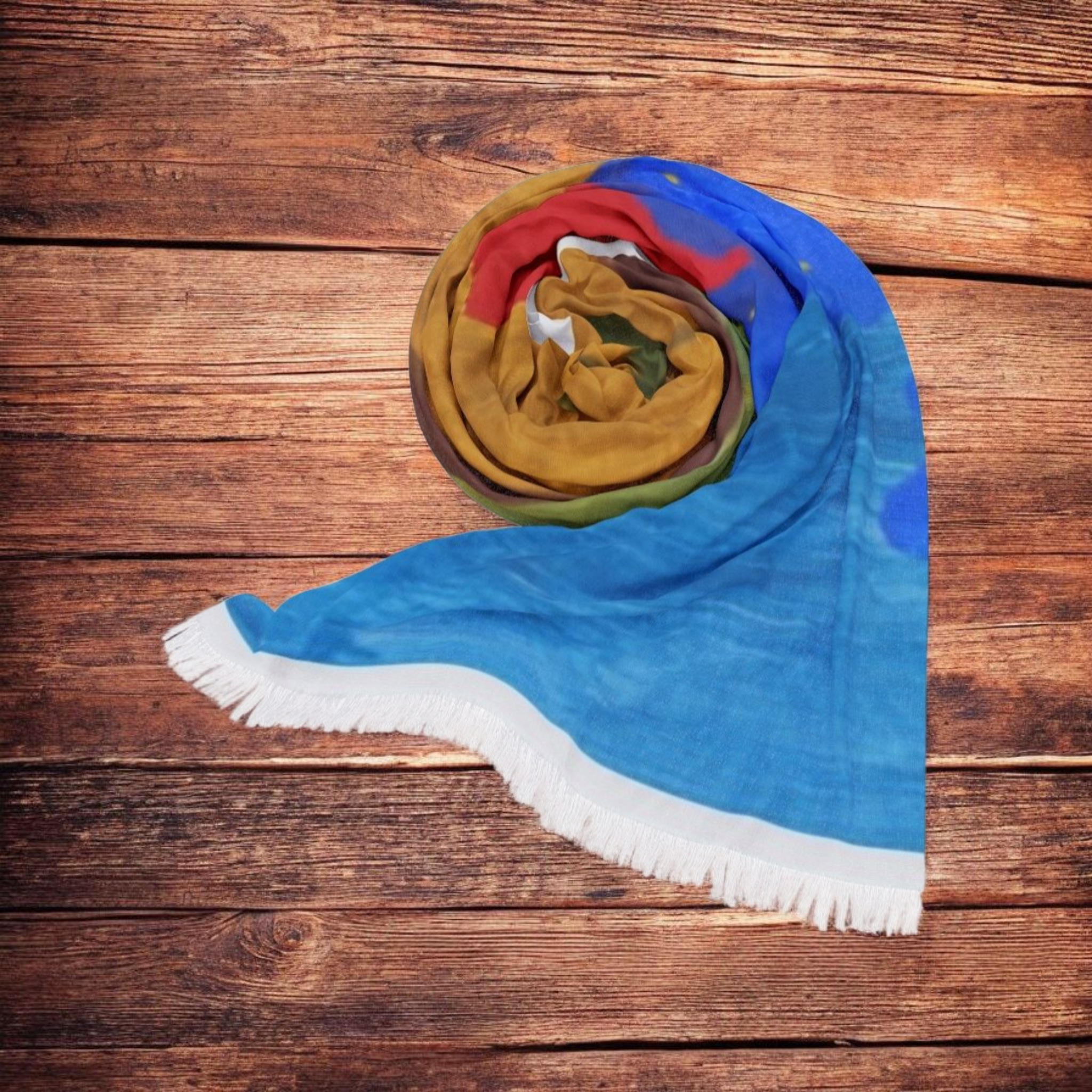 Vibrant Light Scarf - Colorful Accessories for Spring, Chic Fashion Statement, Gift for Her, Festival Wear, Everyday Style