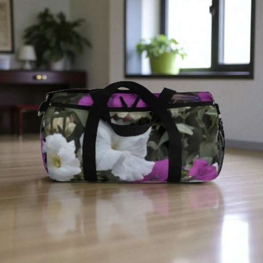 Floral Duffel Bag | Gym Bag, Travel Bag, Weekend Bag, Sport Bag, Flower Print
